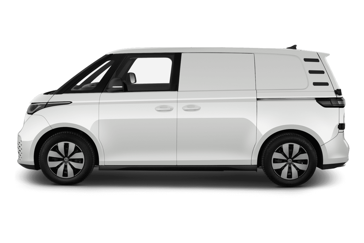 Seitenansicht eines VW ID. Buzz Cargo