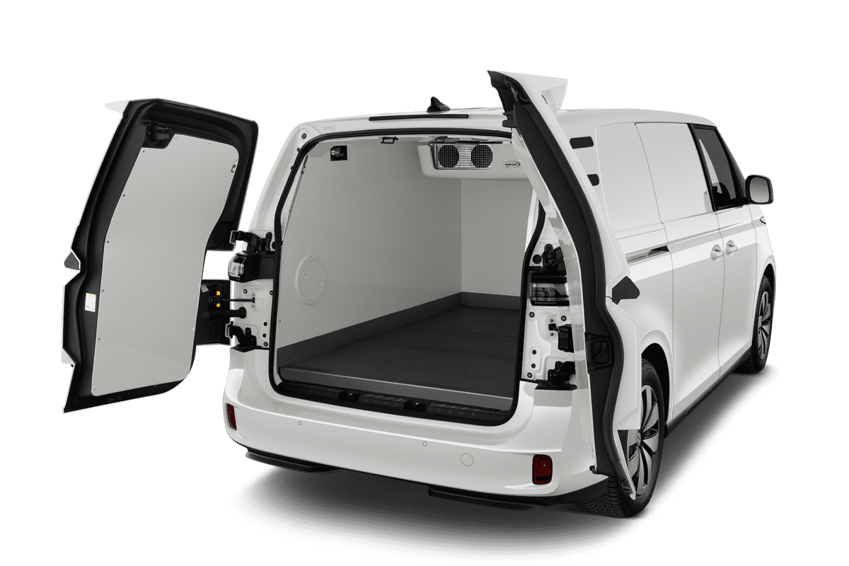 Kofferraum eines VW ID. Buzz Cargo
