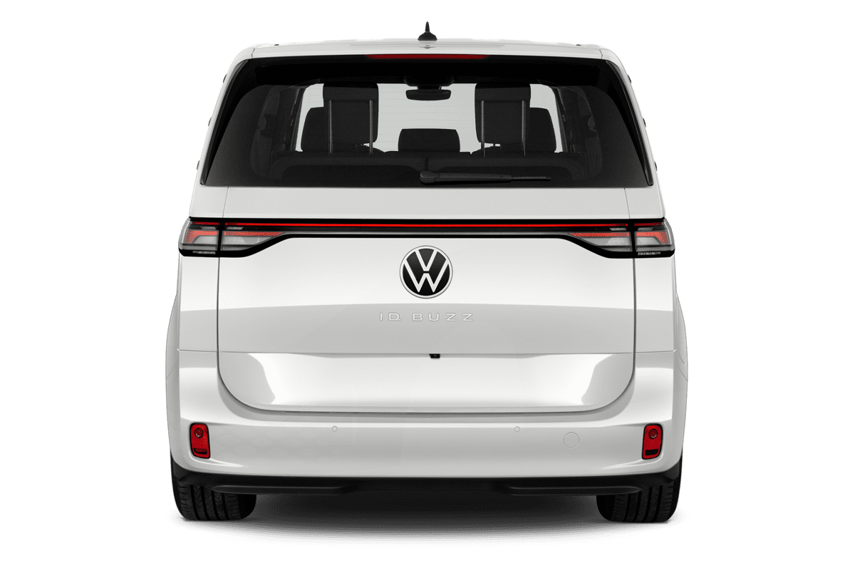 Heckansicht eines VW ID. Buzz