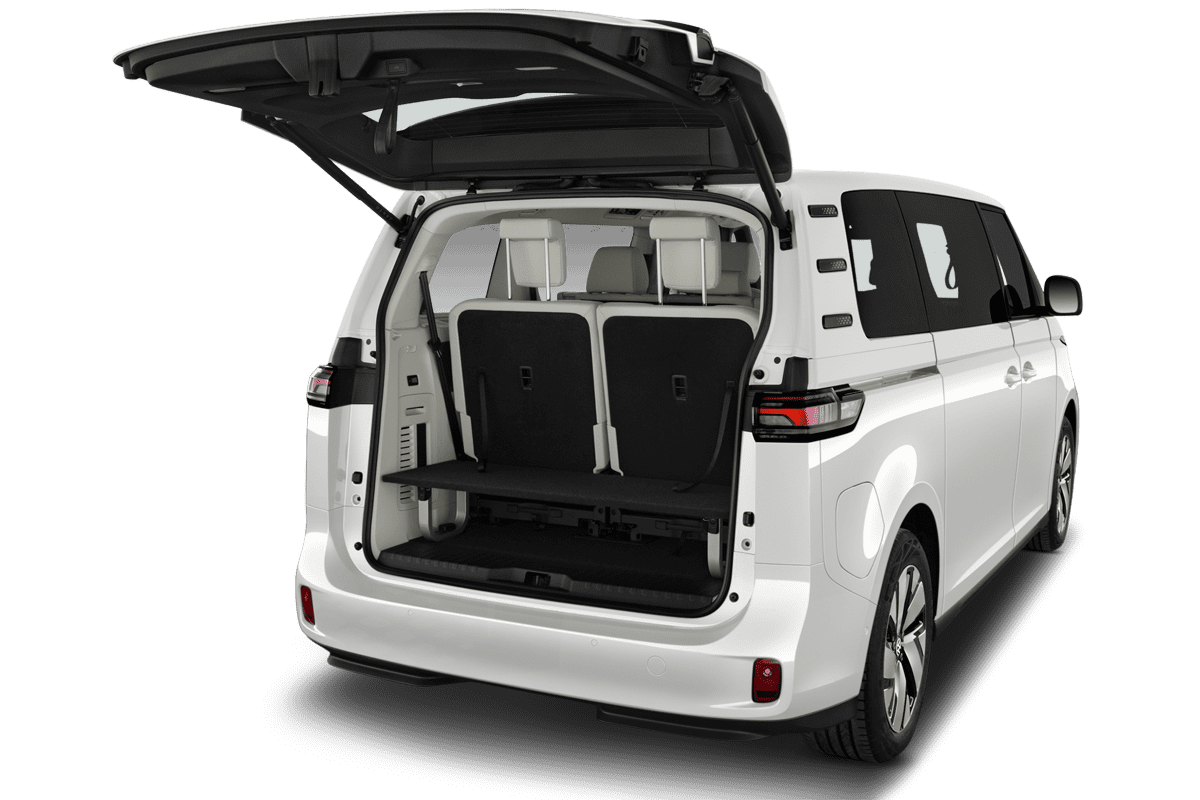 Kofferraum eines VW ID. Buzz