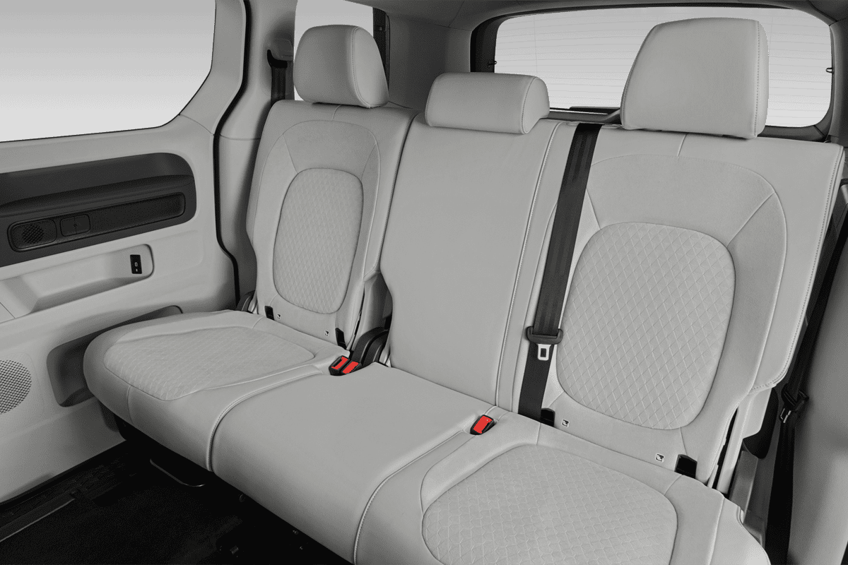 Rücksitzbank eines VW ID. Buzz