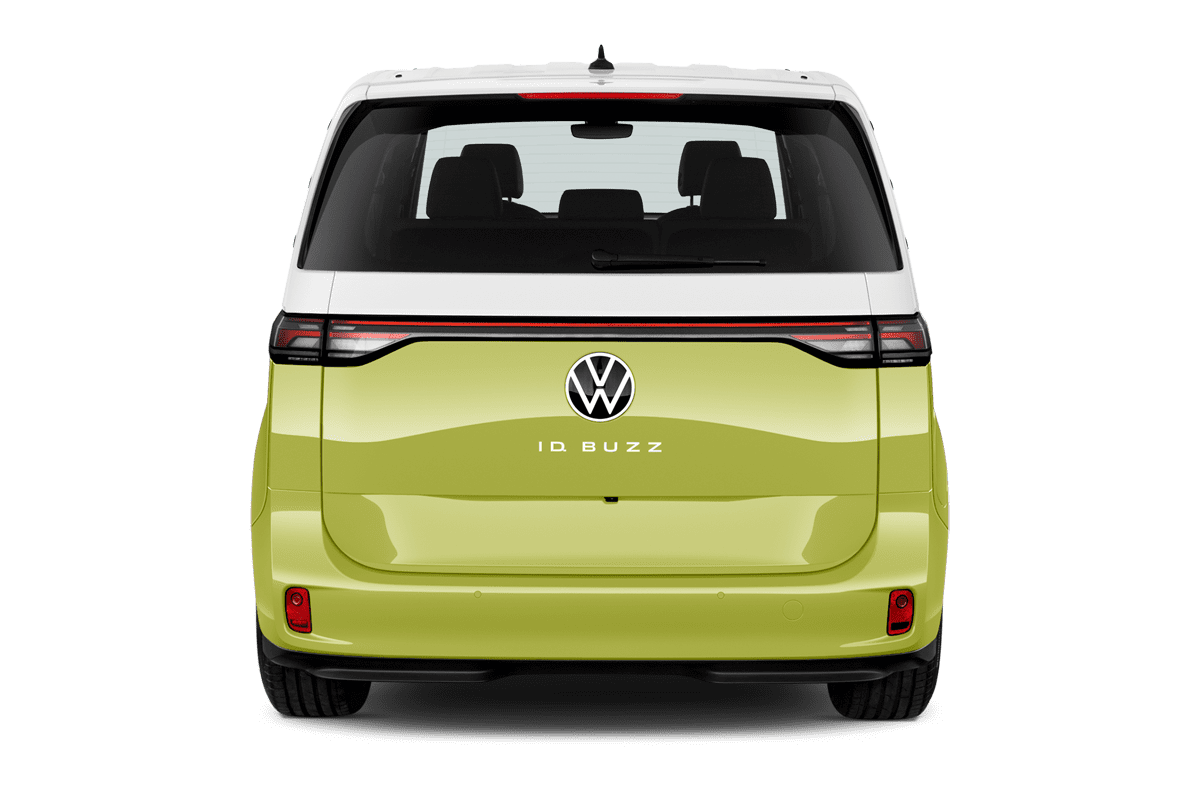 Heckansicht eines VW ID. Buzz