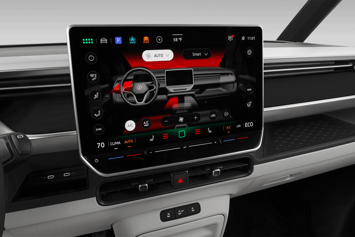 Klimasteuerung eines VW ID. Buzz