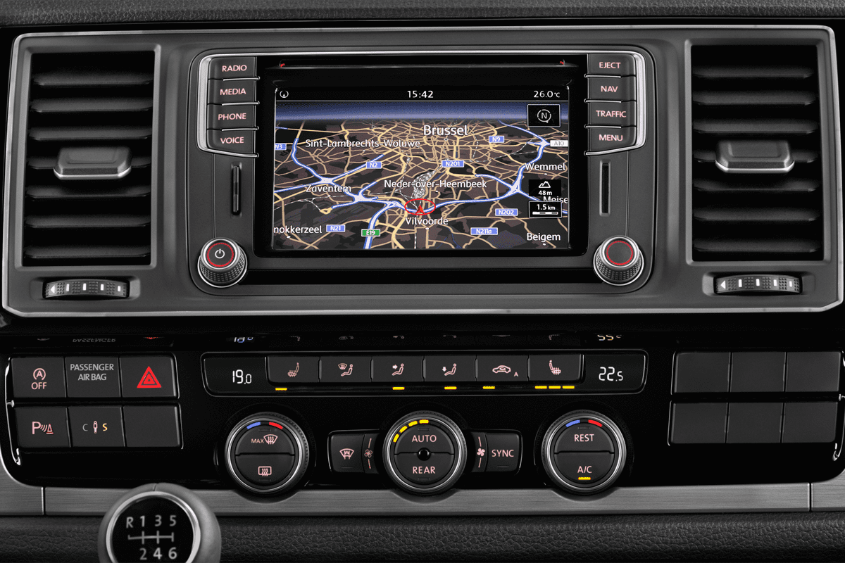 Mittelkonsole eines VW Multivan Conceptline