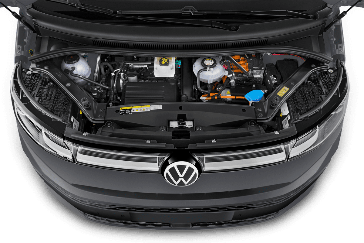 Motorraum eines VW Multivan Plug-in-Hybrid