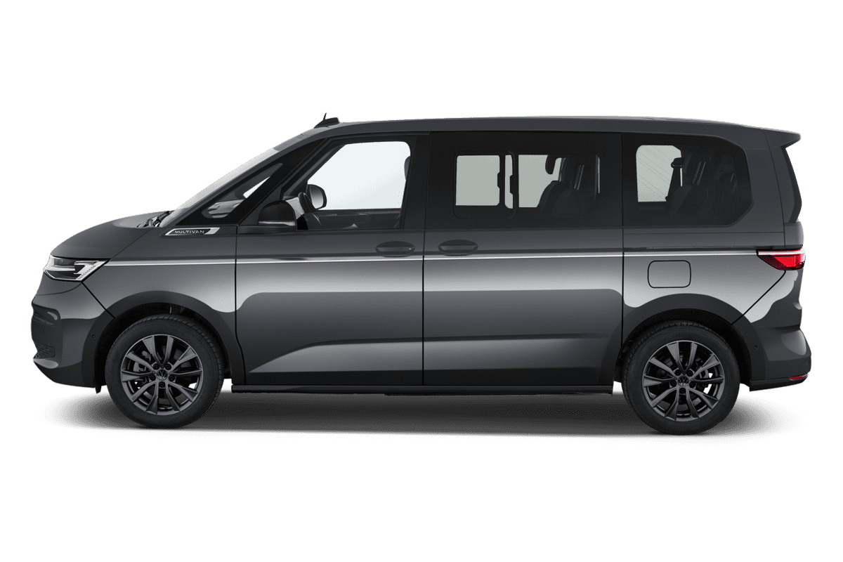 Seitenansicht eines VW Multivan Plug-in-Hybrid
