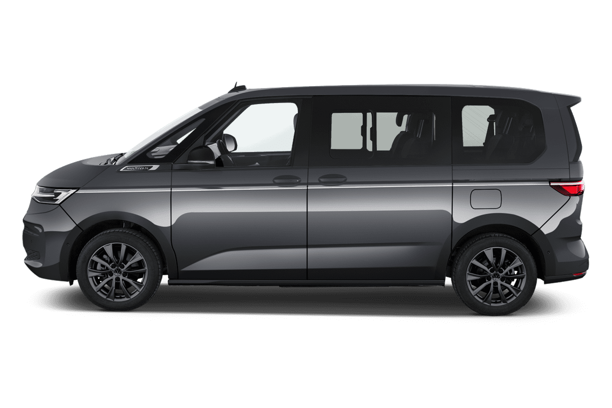 Seitenansicht eines VW Multivan Plug-in-Hybrid