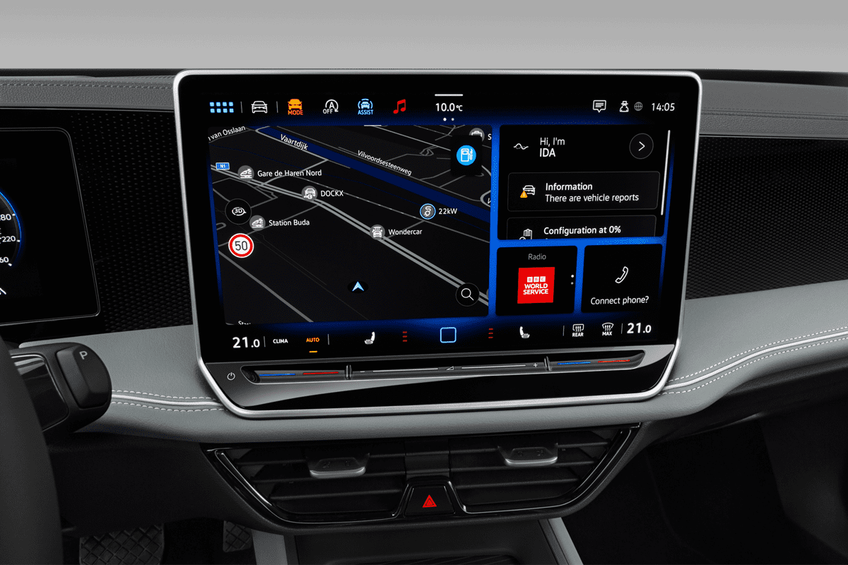 Mittelkonsole eines VW Passat Variant