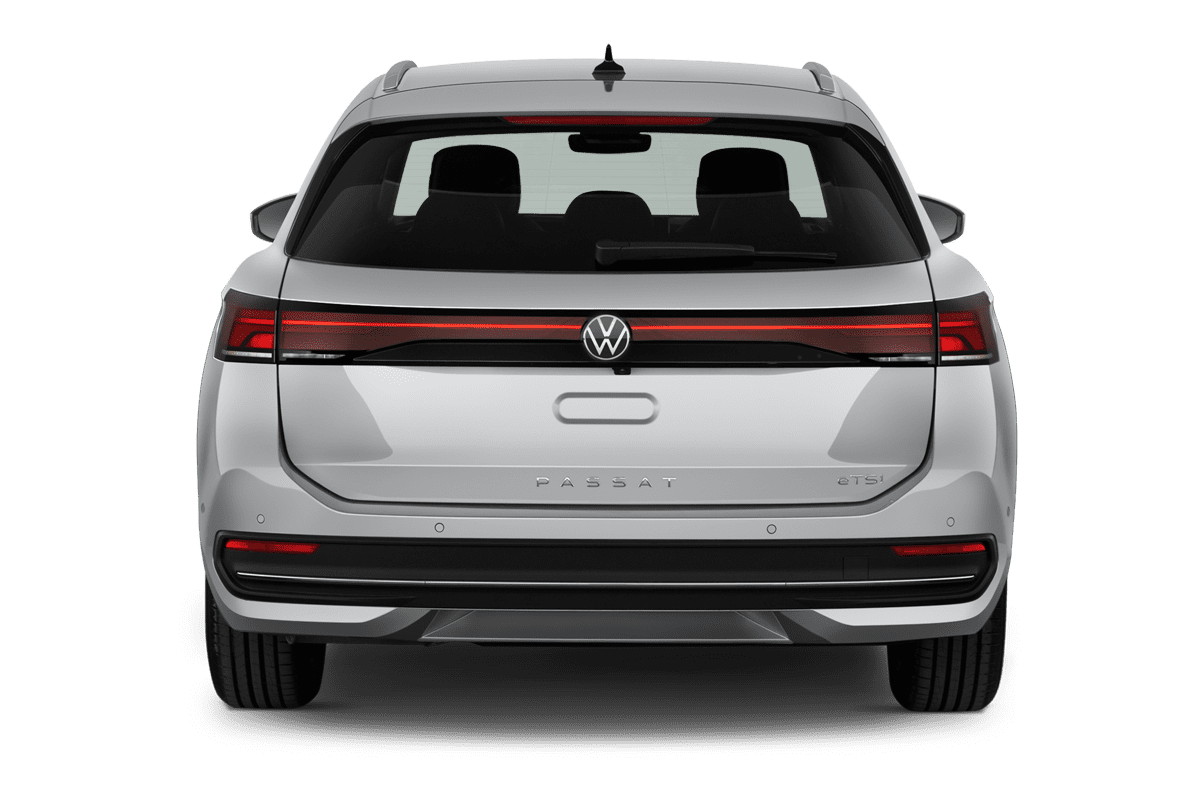 Heckansicht eines VW Passat Variant