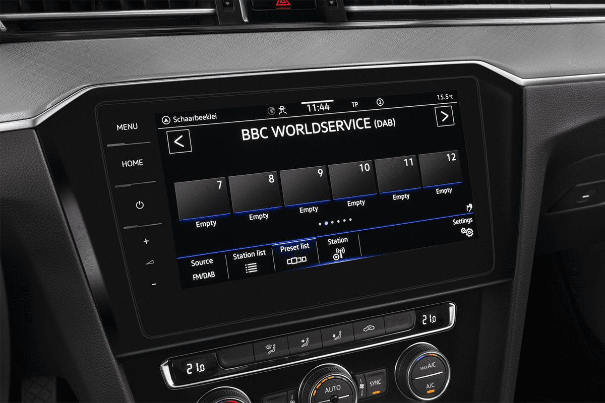 Audiosystem eines VW Passat Limousine