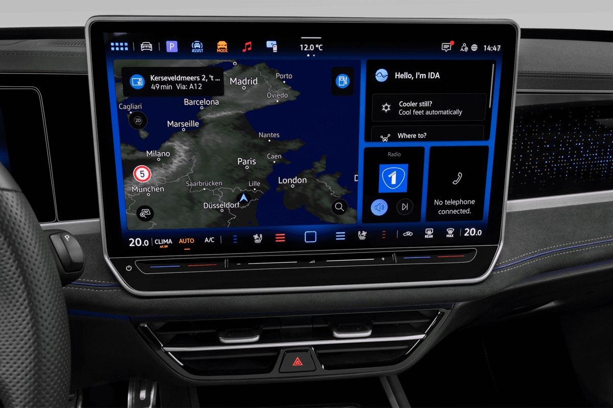 Mittelkonsole eines VW Passat Variant 