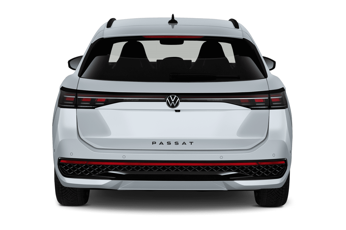 Heckansicht eines VW Passat Variant 