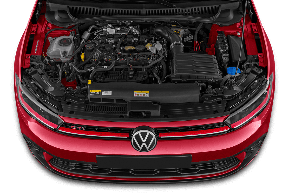 Motorraum eines VW Polo GTI