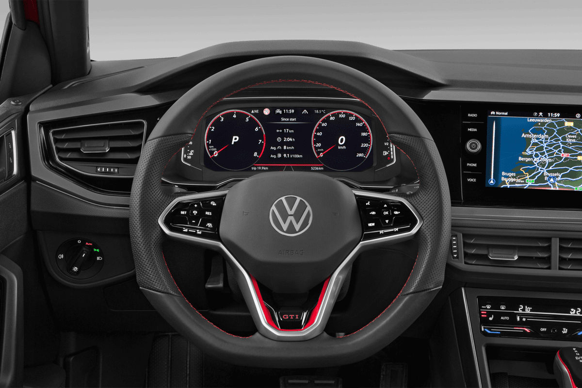 Lenkrad eines VW Polo GTI