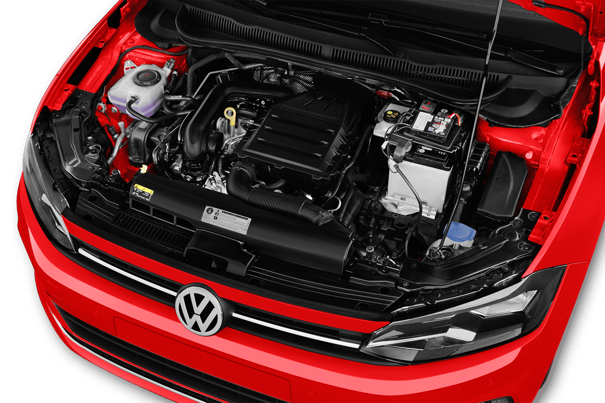 Motorraum eines VW Polo TGI