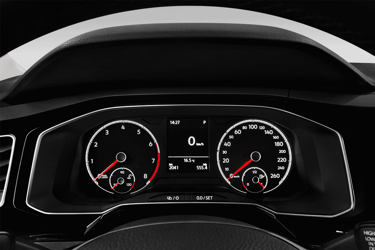 Kombiinstrument eines VW Polo TGI