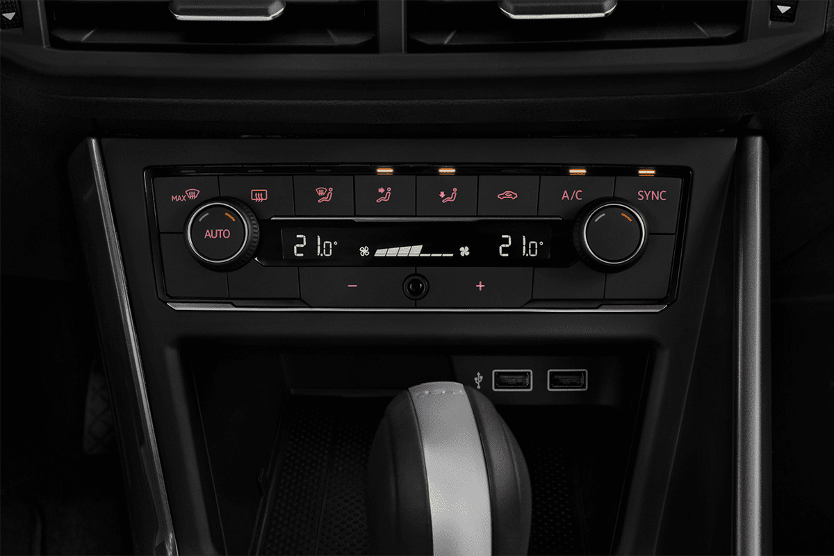 Klimasteuerung eines VW Polo TGI