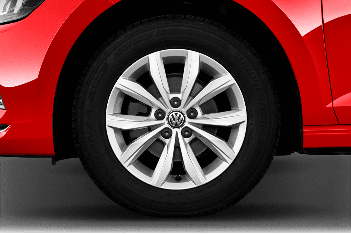 Radkappe oder Felge eines VW Polo TGI