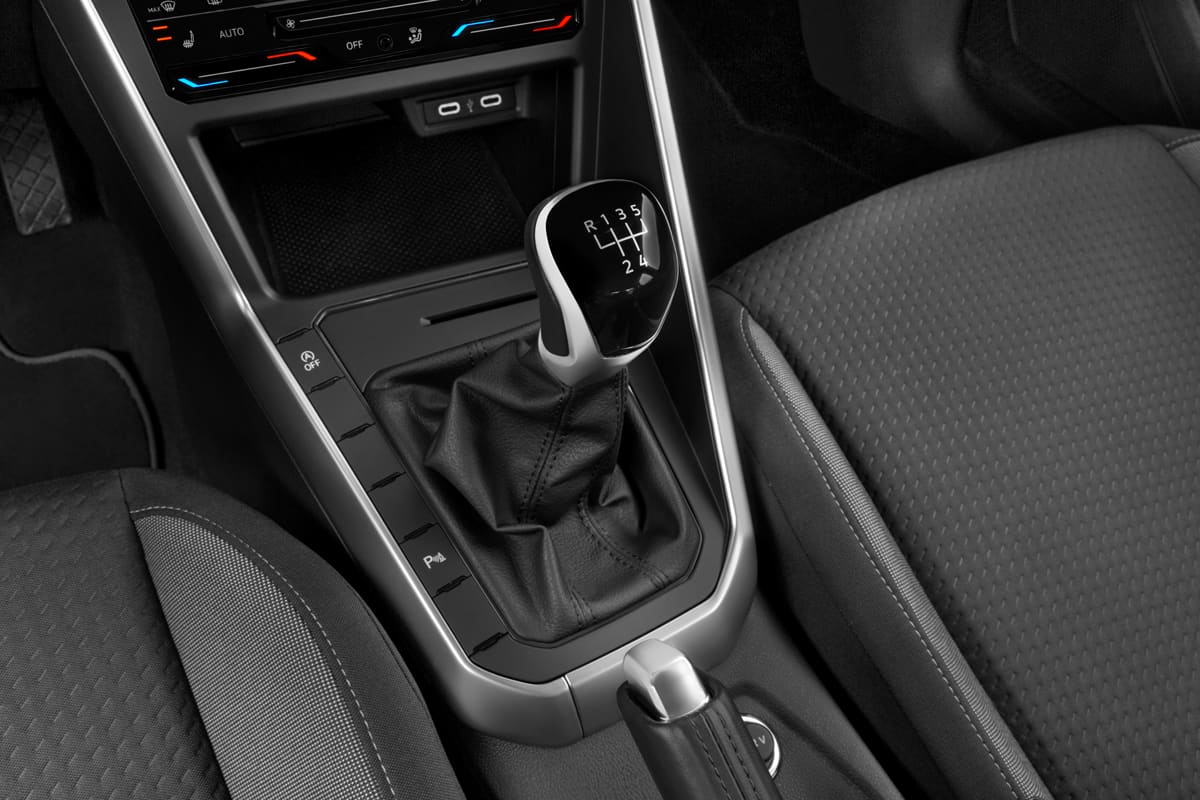 Schaltknüppel eines VW Polo