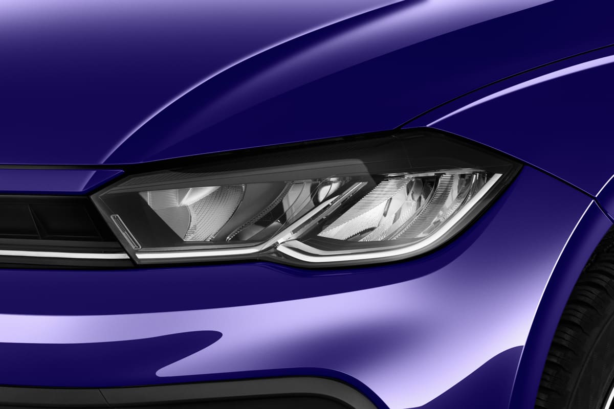 Frontscheinwerfer eines VW Polo