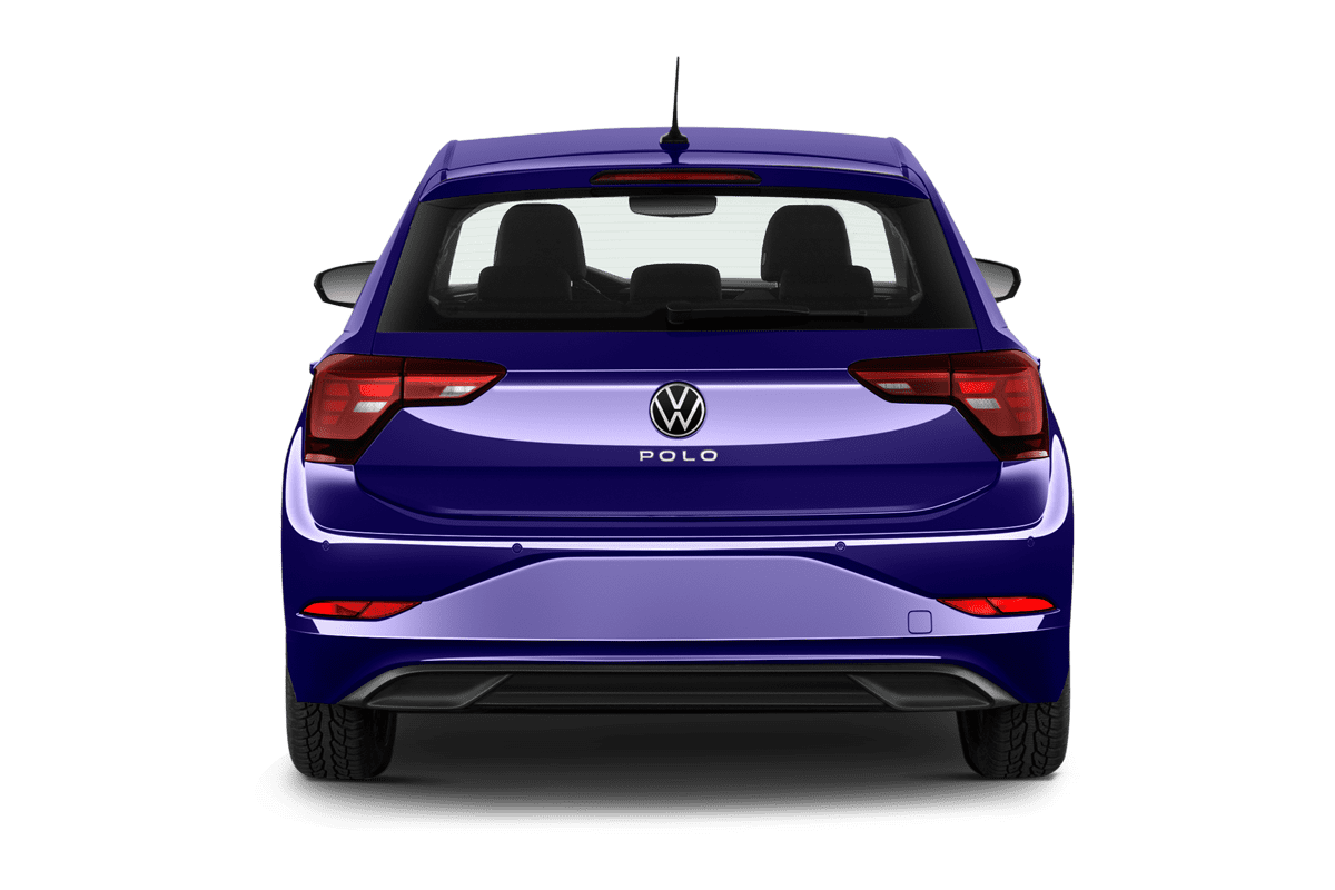 Heckansicht eines VW Polo