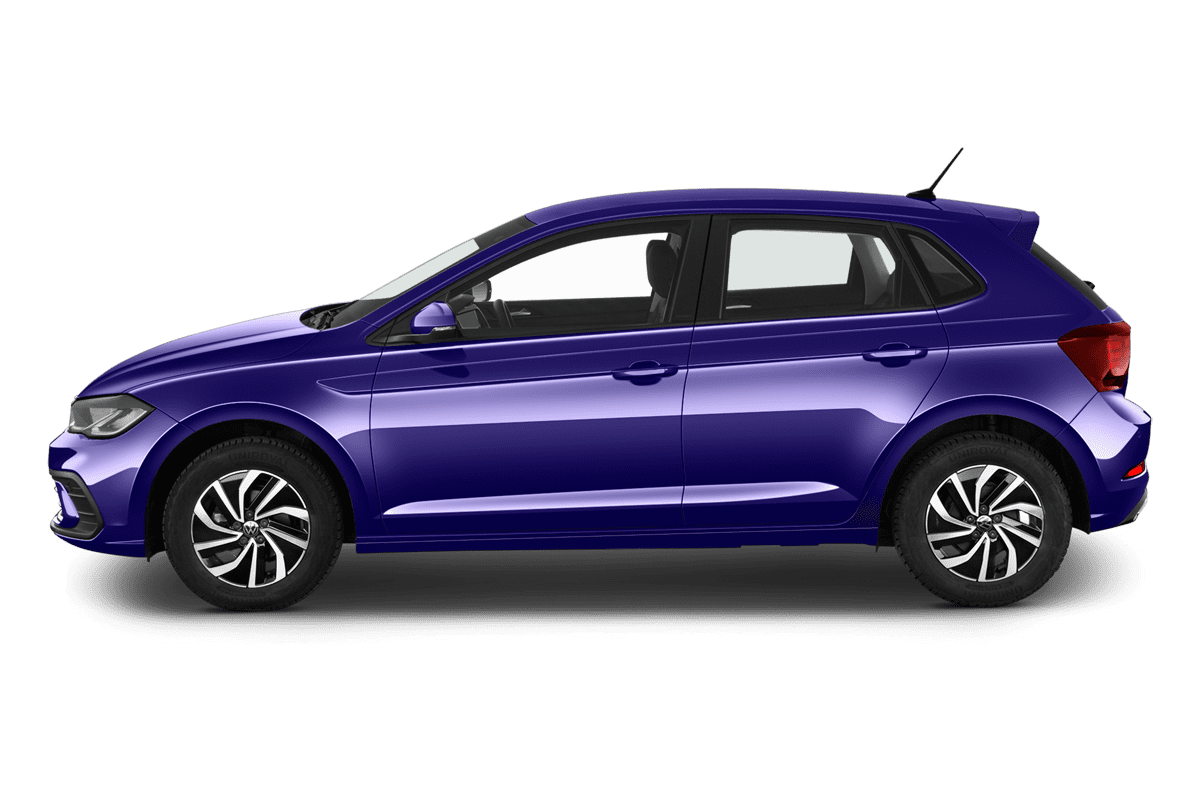 Seitenansicht eines VW Polo