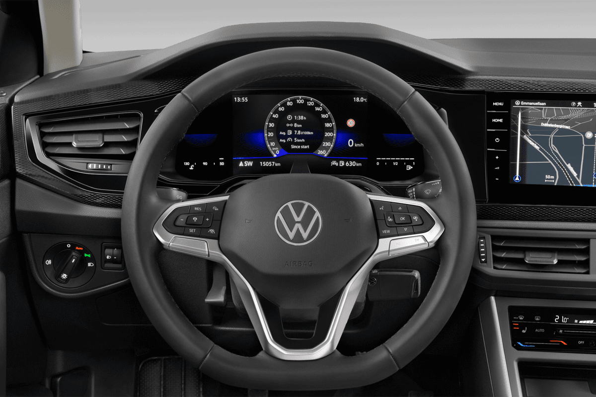 Lenkrad eines VW Polo