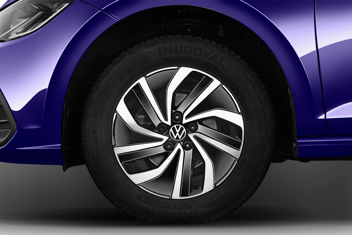 Radkappe oder Felge eines VW Polo