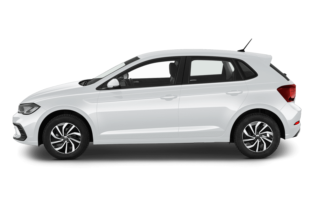 Seitenansicht eines VW Polo