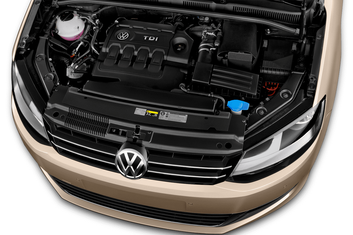 Motorraum eines VW Sharan ACTIVE
