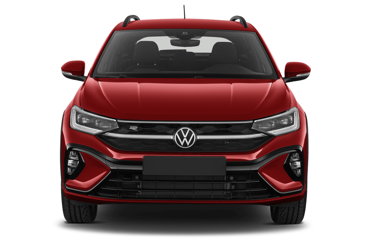 Frontansicht eines VW Taigo GOAL , freigestellt