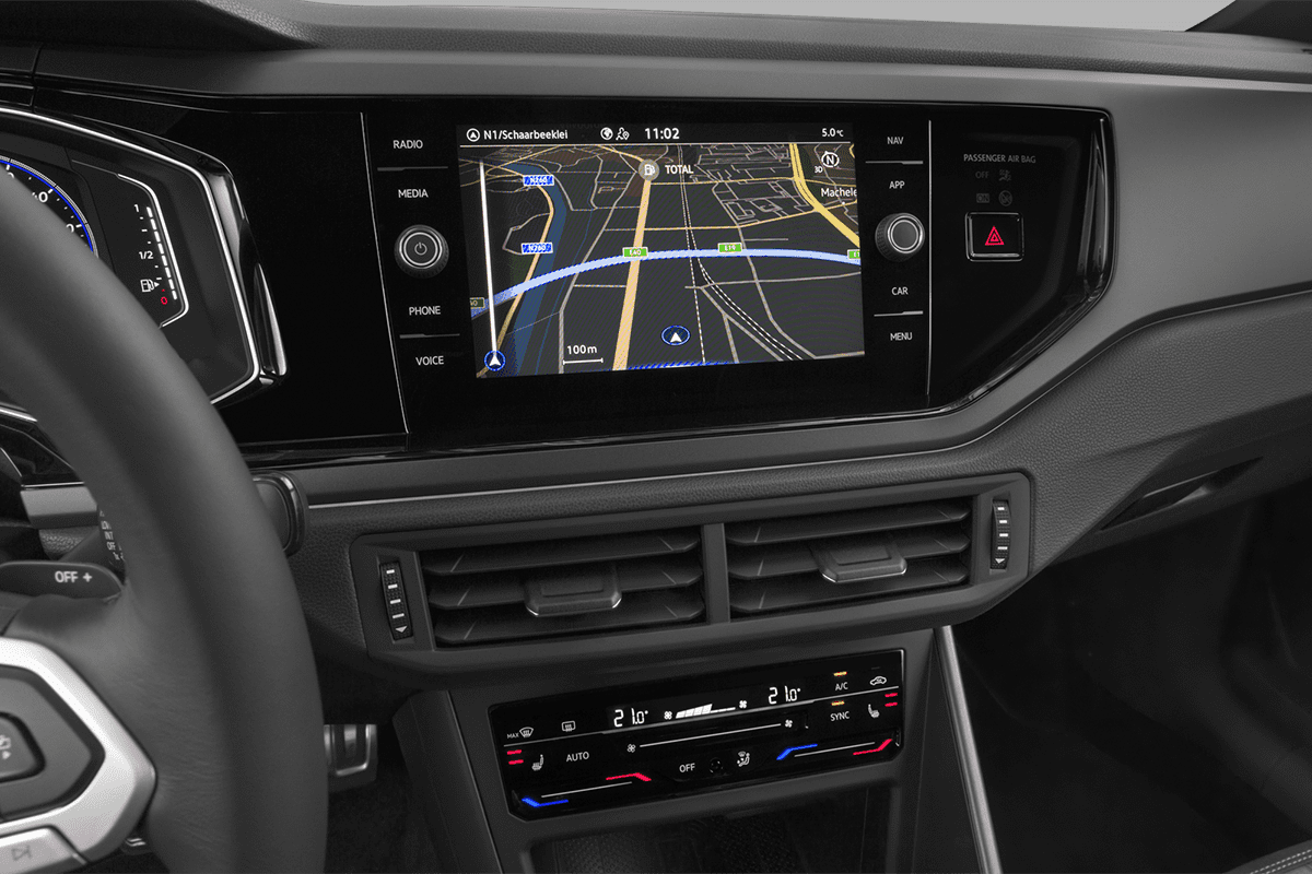 Mittelkonsole eines VW Taigo GOAL