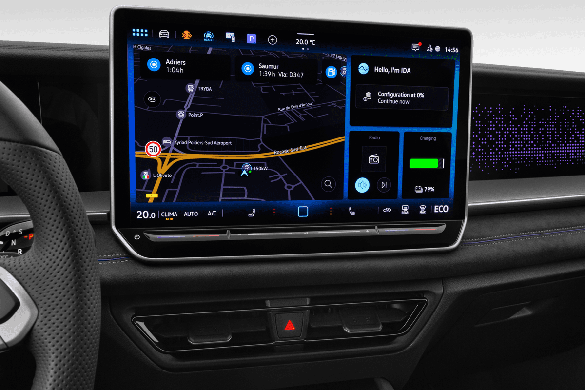 Mittelkonsole eines VW Tayron