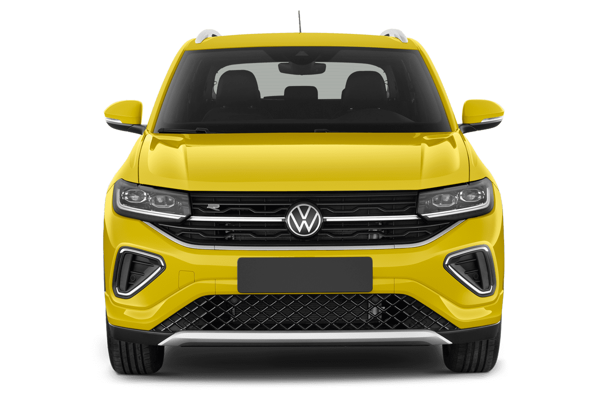 Frontansicht eines VW T-Cross GOAL , freigestellt