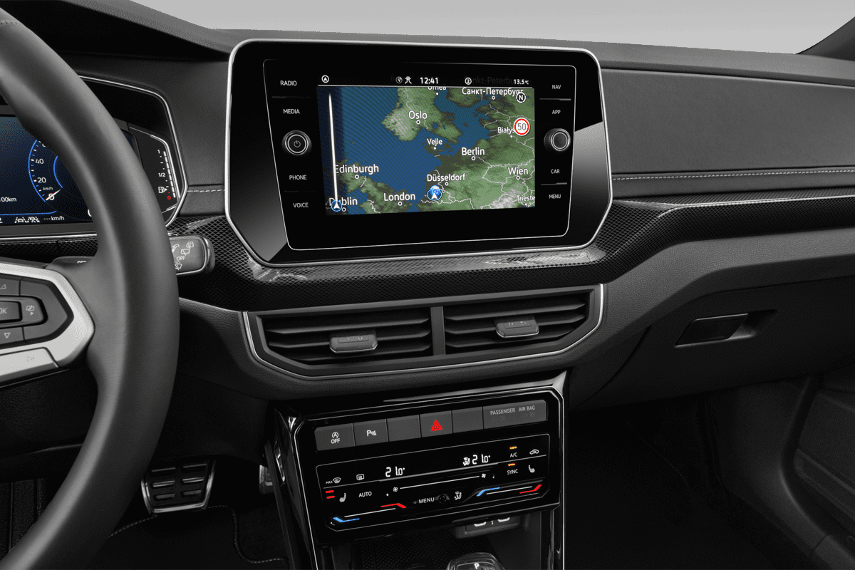 Mittelkonsole eines VW T-Cross GOAL