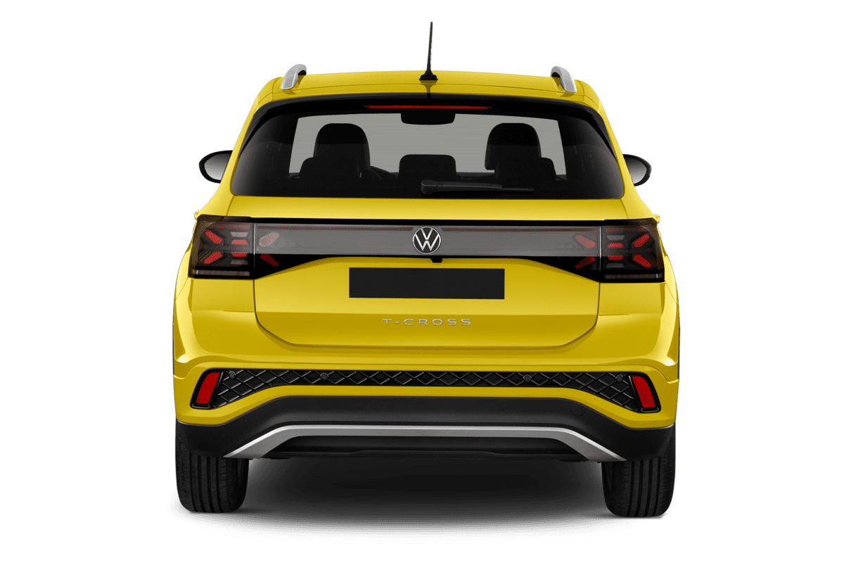 Heckansicht eines VW T-Cross GOAL