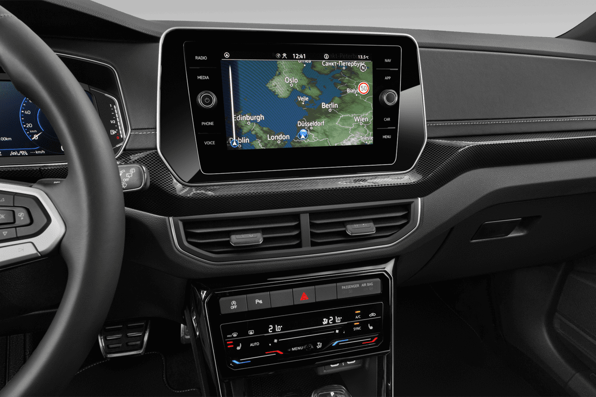 Mittelkonsole eines VW T-Cross ENERGY