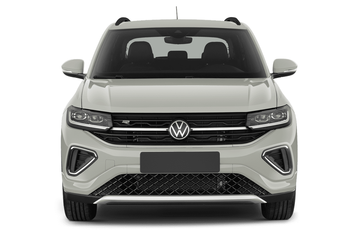 Frontansicht eines VW T-Cross, freigestellt