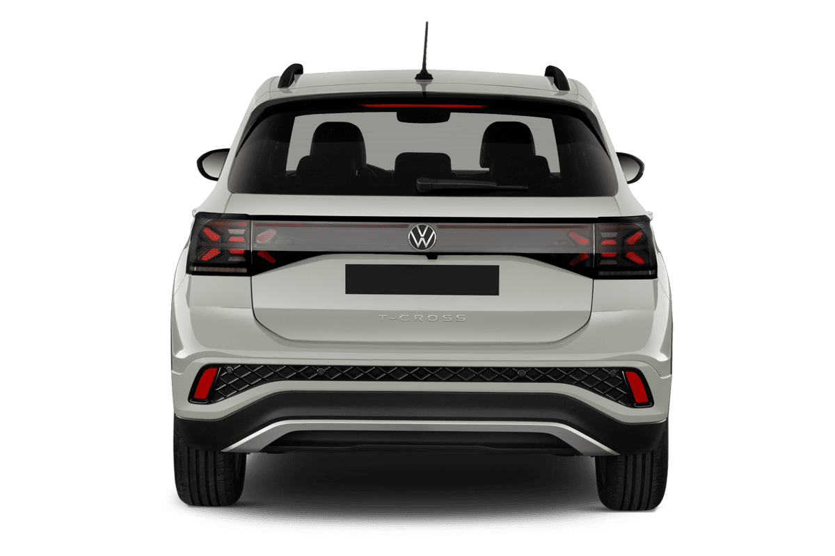 Heckansicht eines VW T-Cross