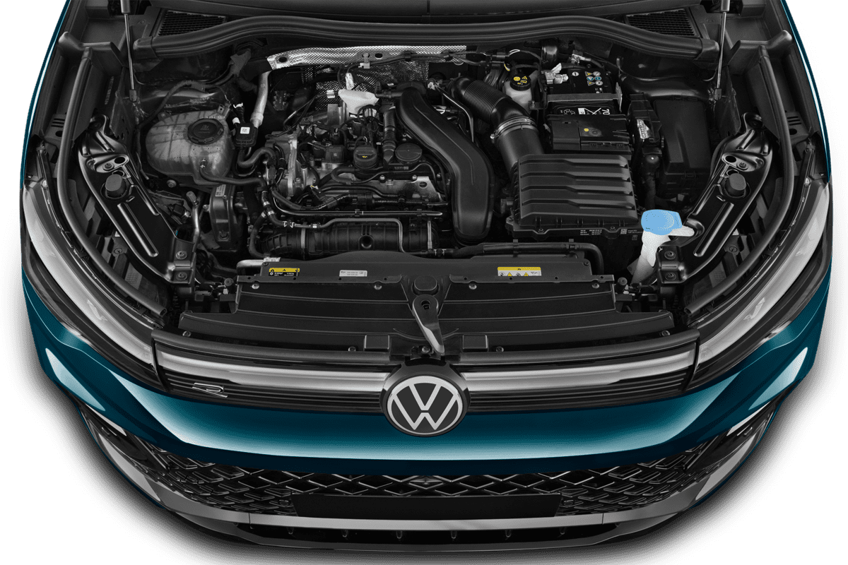 Motorraum eines VW Tiguan eHybrid ENERGY
