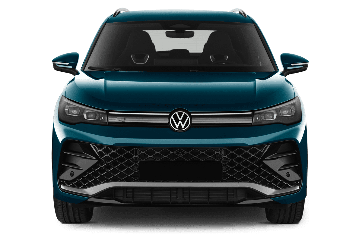 Frontansicht eines VW Tiguan eHybrid ENERGY, freigestellt