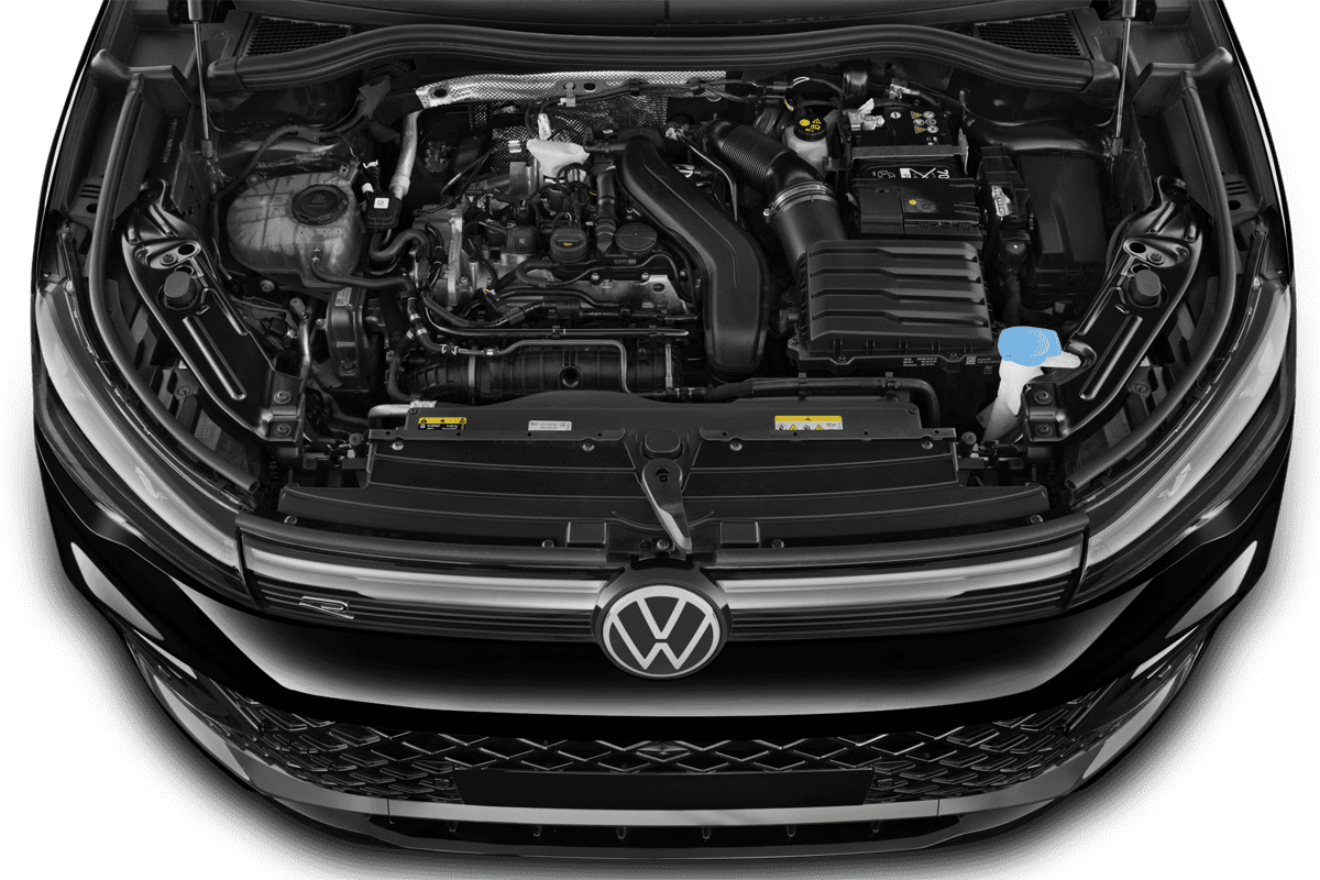 Motorraum eines VW Tiguan 