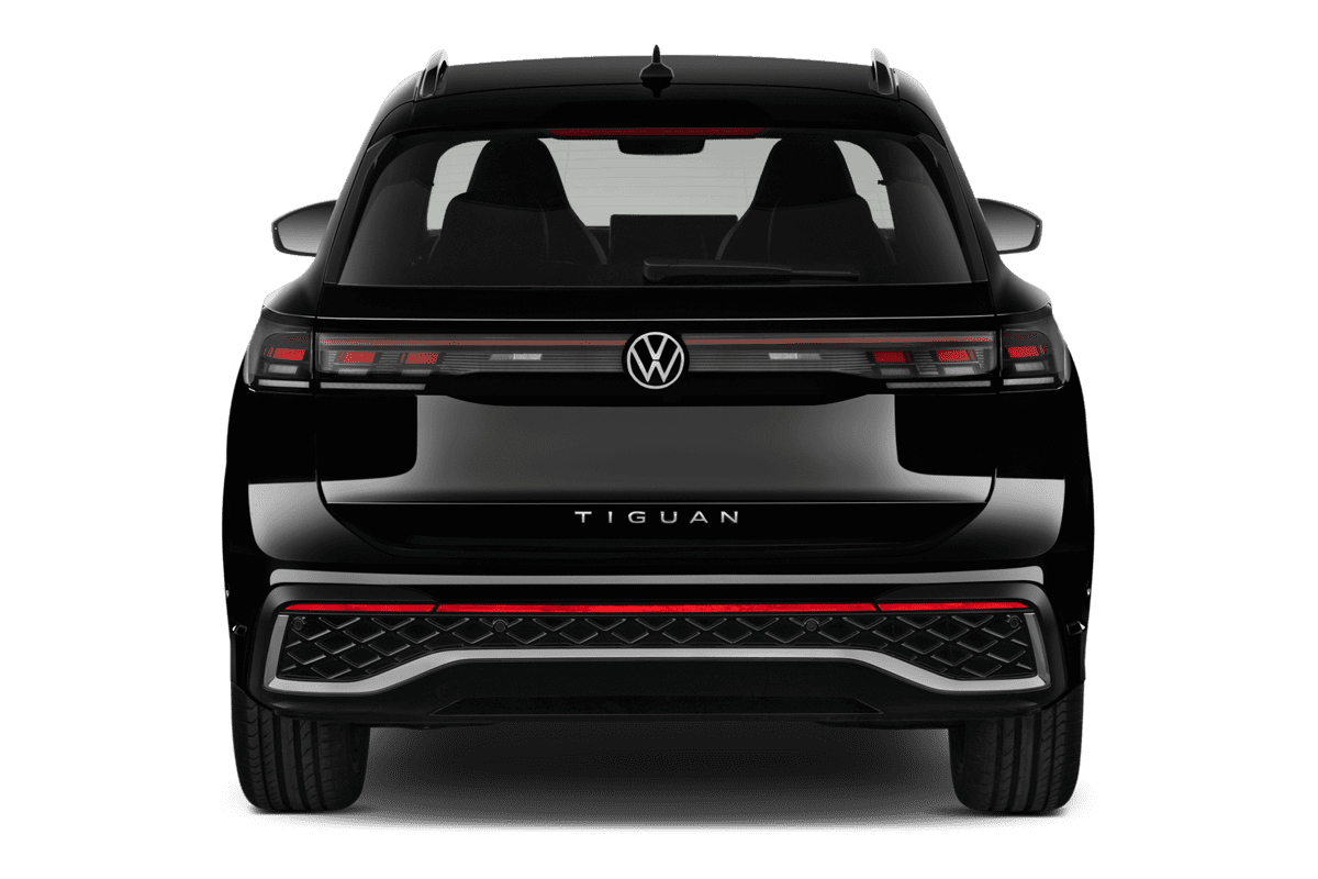 Heckansicht eines VW Tiguan 