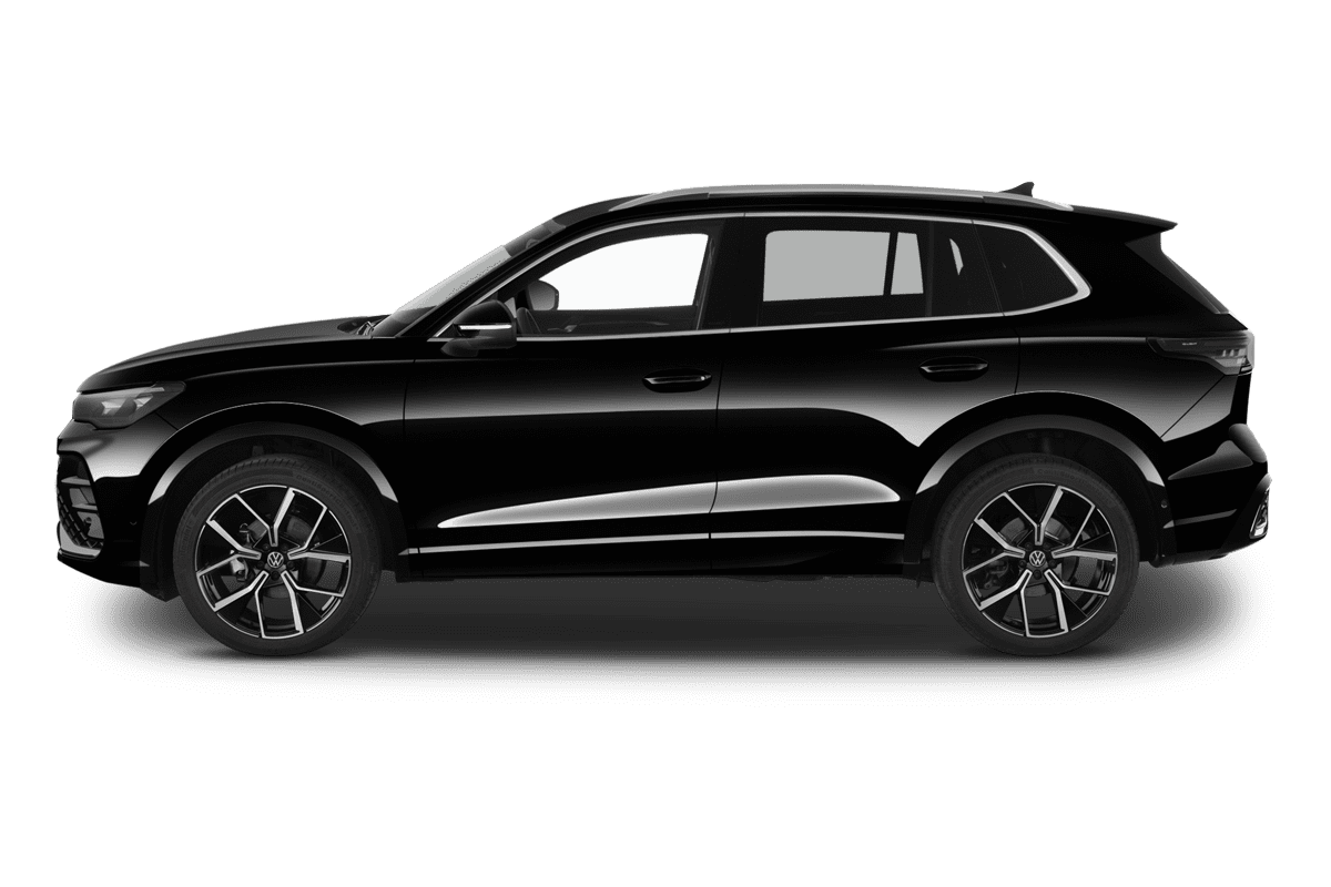 Seitenansicht eines VW Tiguan 