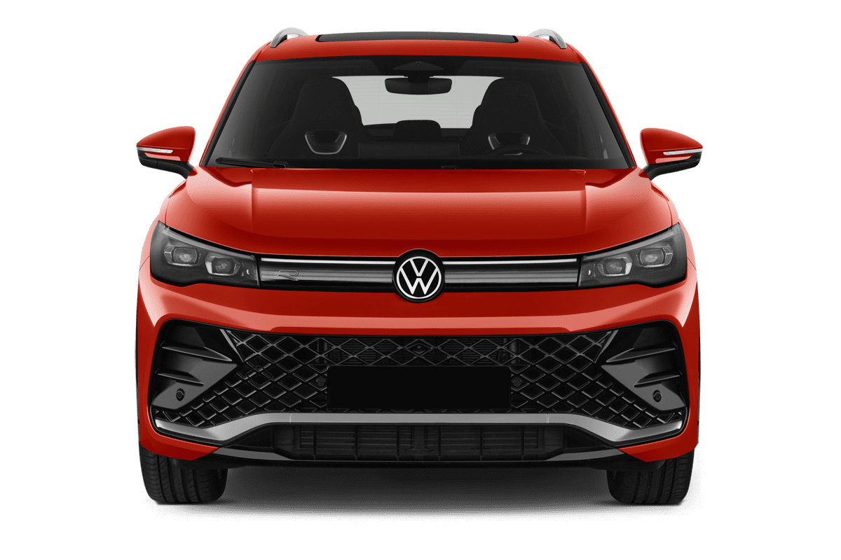 Frontansicht eines VW Tiguan , freigestellt