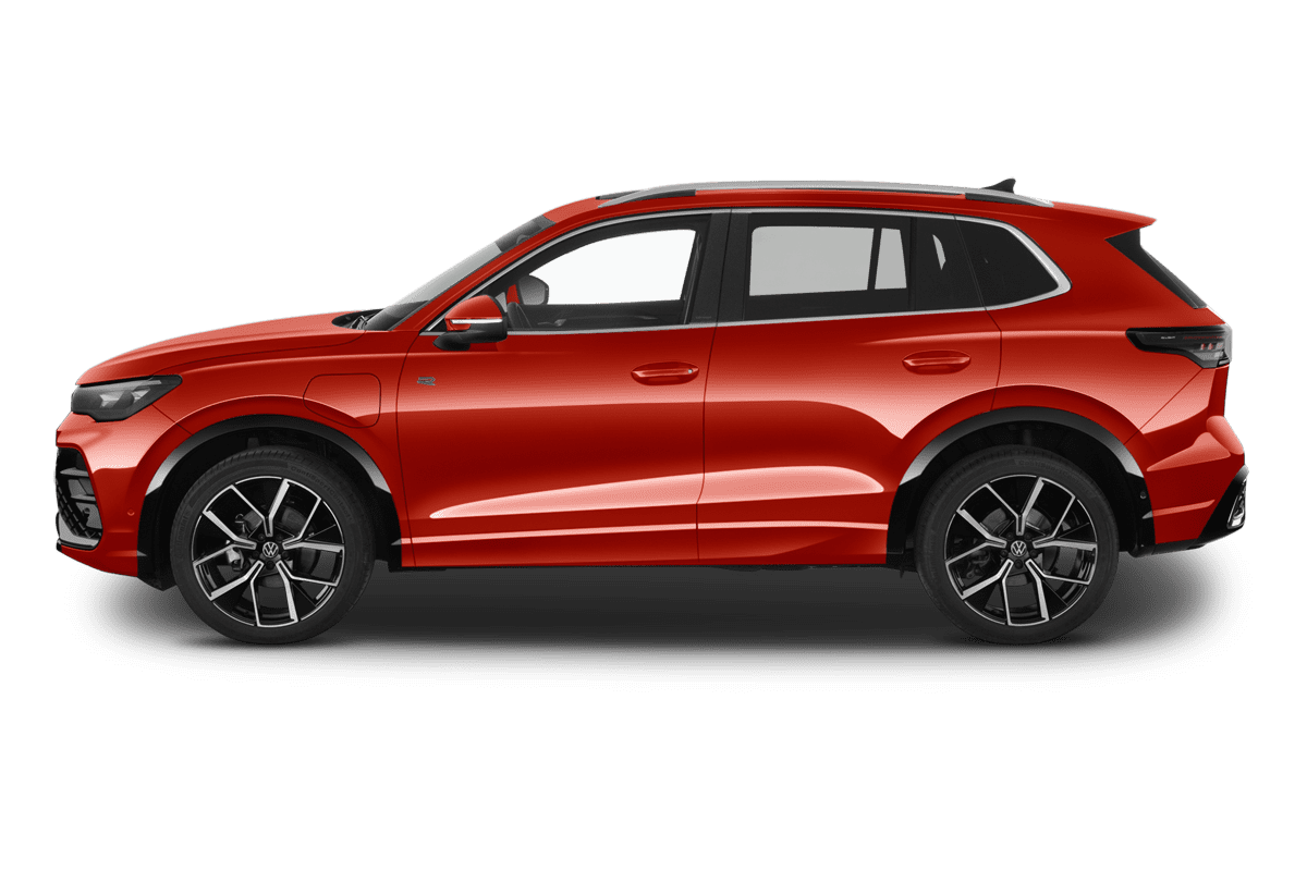 Seitenansicht eines VW Tiguan