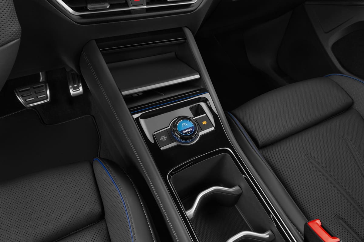 Schaltknüppel eines VW Tiguan eHybrid