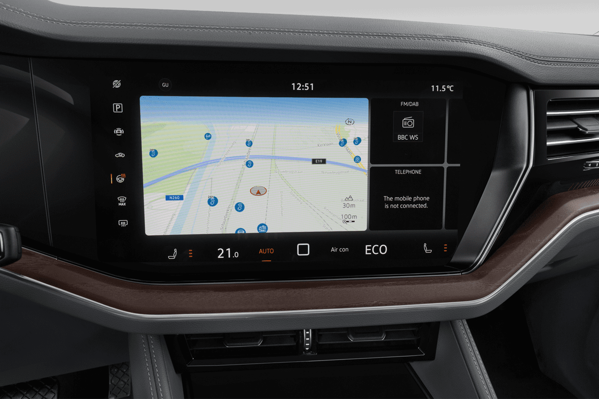 Mittelkonsole eines VW Touareg