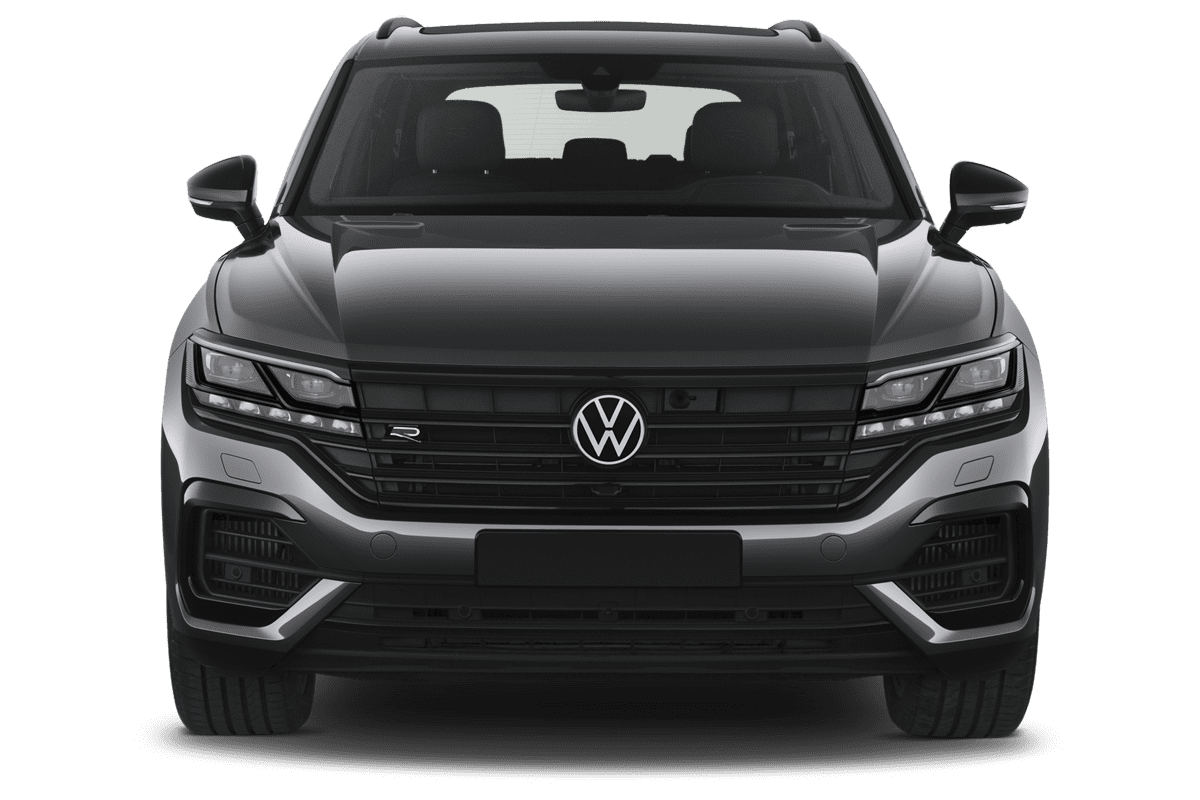 Frontansicht eines VW Touareg R, freigestellt