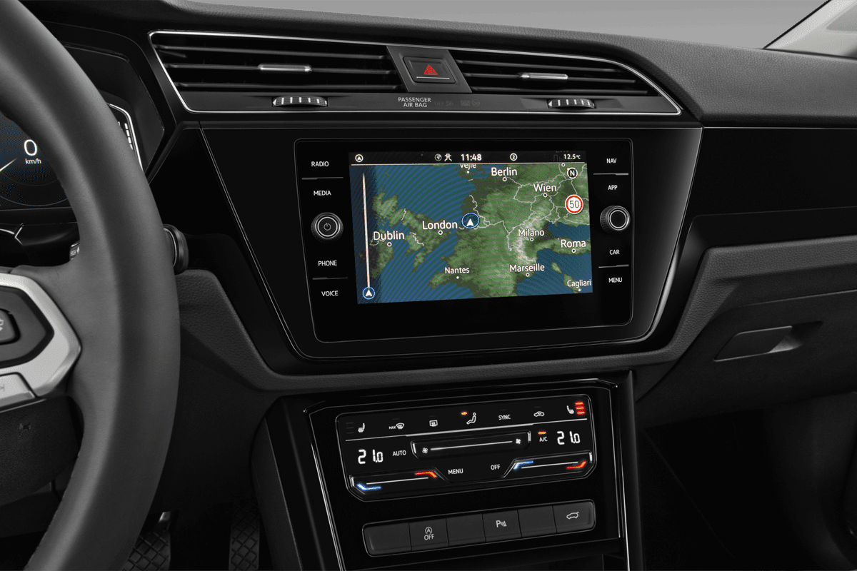 Mittelkonsole eines VW Touran